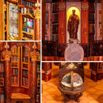 Detailansicht eines dekorativen Elements im Book Nook - Monastery Library mit feinen Details