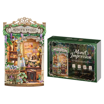 Geschenkverpackung des Book Nook - Monet's Impression für Sammler und als ideales Geschenk
