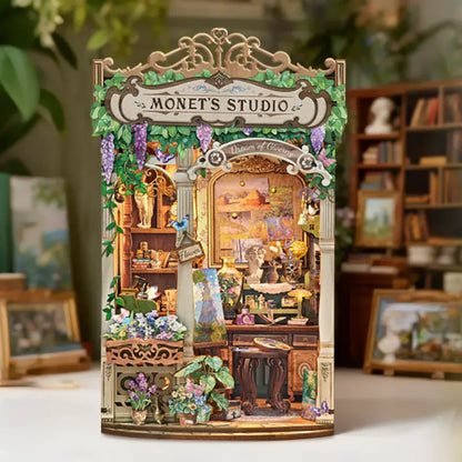 Book Nook - Monet's Impression Gesamtansicht mit detaillierter Szenerie