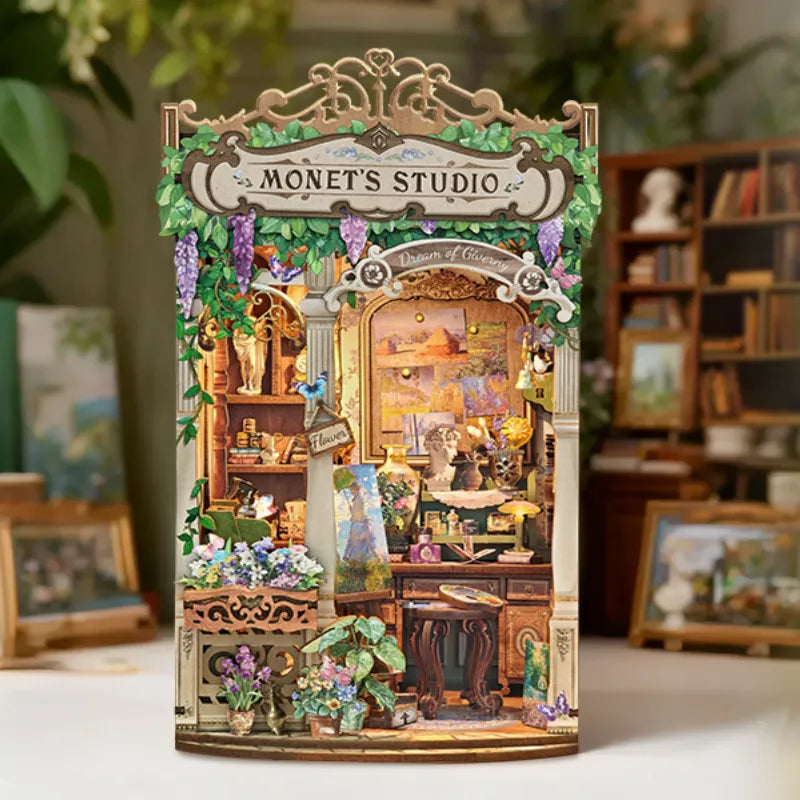 Book Nook - Monet's Impression Gesamtansicht mit detaillierter Szenerie