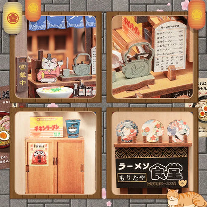 Detailansicht eines dekorativen Elements im Book Nook - Morita-Ya mit feinen Details