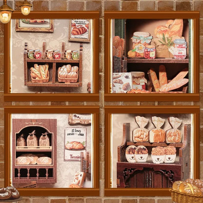 Detailansicht eines dekorativen Elements im Book Nook - Mrs.Hunt Bakery mit feinen Details