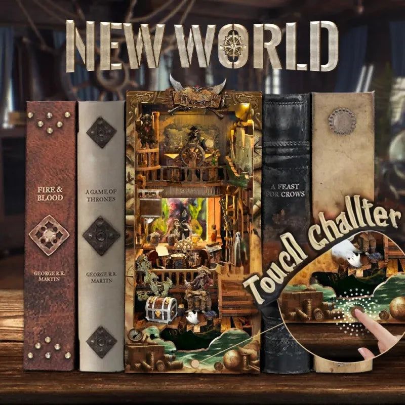 Book Nook - New World Ghost Ship Gesamtansicht detaillierter Szenerie