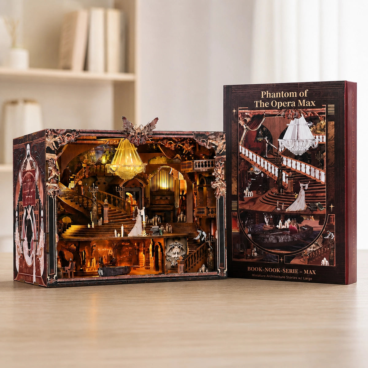 Phantom of the Opera Max mit beleuchtetem Opernhaus und Geschenkbox