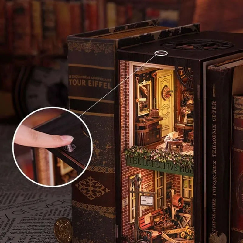 Book Nook | Rose Detective Agency mit Touch-Switch-Lichtfunktion auf booknook.de