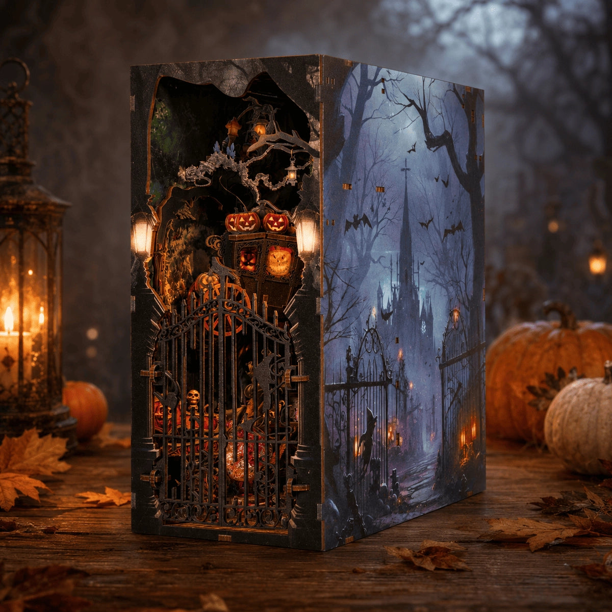 Secret Shadow come miniatura gotica illuminata in un bosco notturno