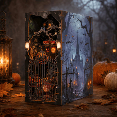 Secret Shadow come miniatura gotica illuminata in un bosco notturno