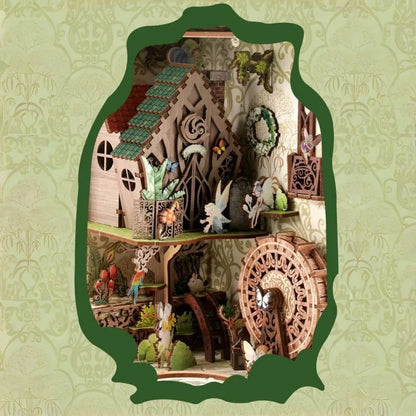 Nahaufnahme des Book Nook - Secret World Of The Forest mit reichhaltigen Details