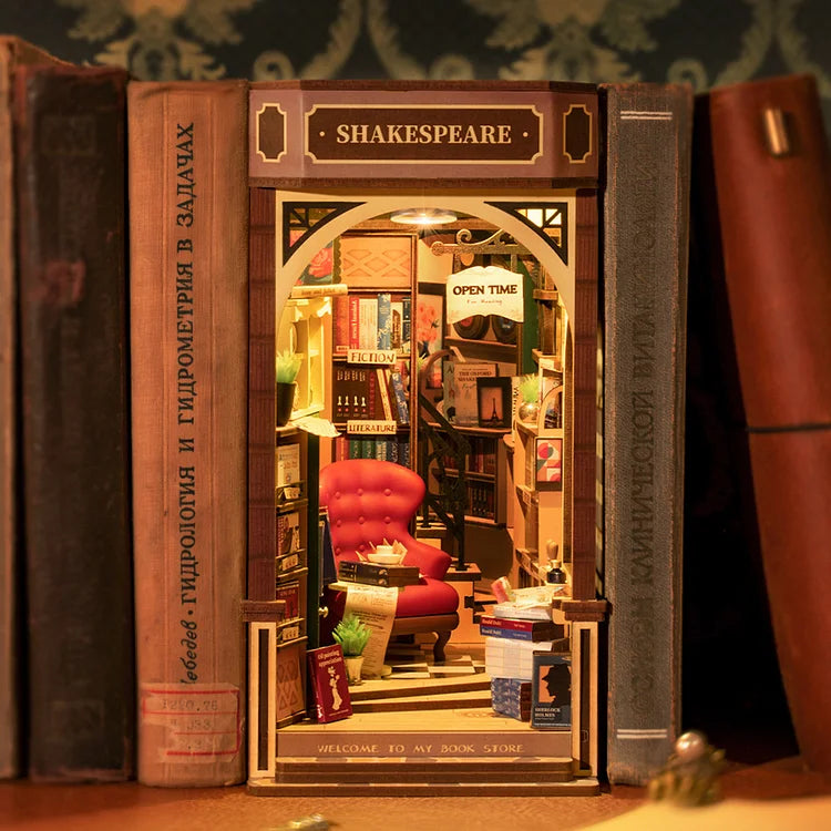 Book Nook - Shakespeare mit beleuchteter Funktion