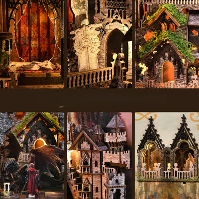 Detailansicht eines dekorativen Elements im Book Nook - Sleeping Beauty mit feinen Details