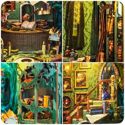 Detailansicht eines dekorativen Elements im Book Nook - Snake House mit feinen Details