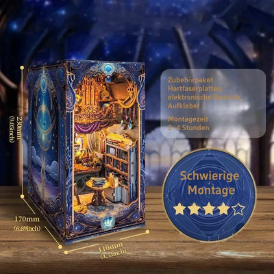 Booknook - Star Map Secrets mit detaillierten Abmessungen