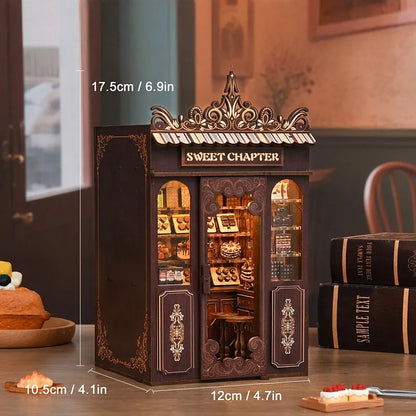 Book Nook - Sweet Chapter mit detaillierten Abmessungen