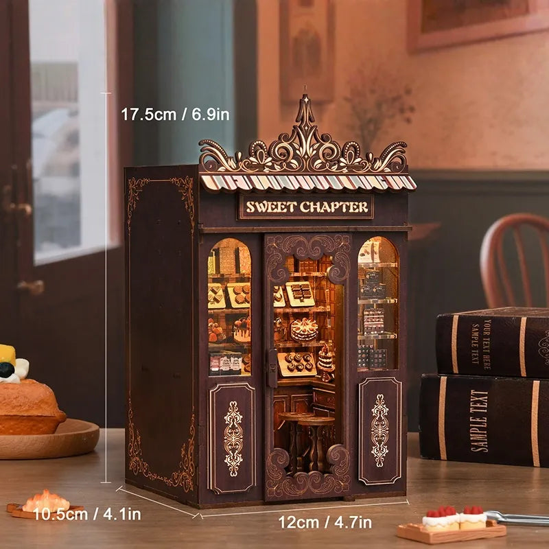 Book Nook - Sweet Chapter mit detaillierten Abmessungen