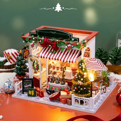 Seitliche Ansicht des Book Nook - Sweets&Treats mit gut sichtbaren Elementen