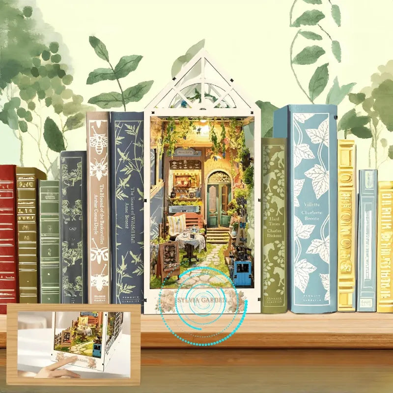 DIY Book Nook - Sylvia Garden mit Touch-Switch-Lichtfunktion