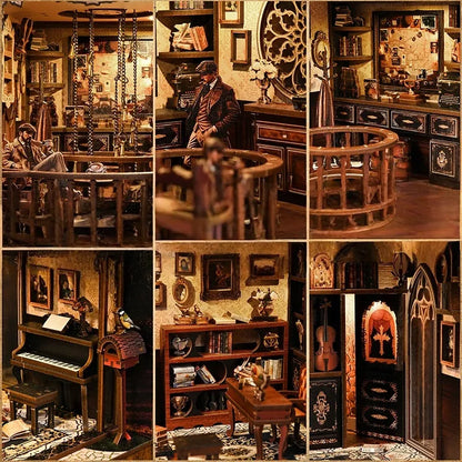 Detailansicht eines dekorativen Elements im Book Nook - The Case of the Hidden Box mit feinen Details