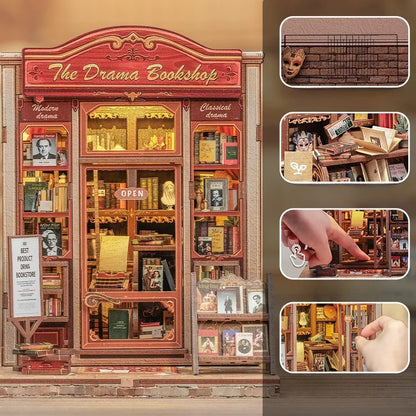 Detailansicht eines dekorativen Elements im Book Nook - The Drama Bookshop mit feinen Details