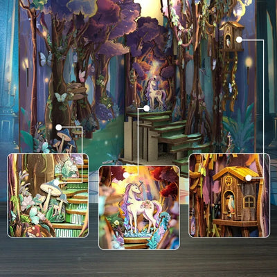Detailansicht eines dekorativen Elements im Book Nook - The Grace of The Forest mit feinen Details