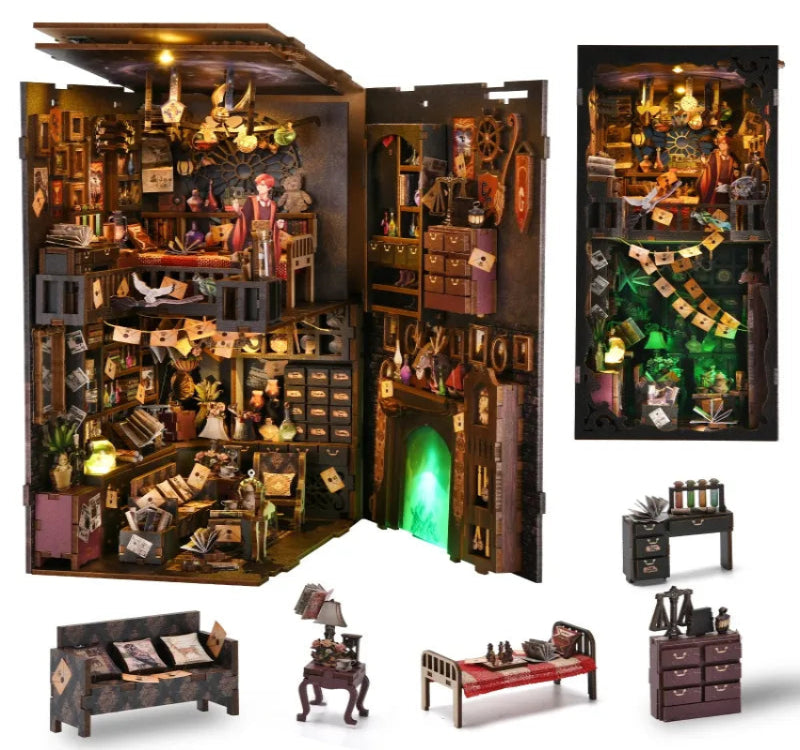 Komponenten des Book Nook - The House of Magic