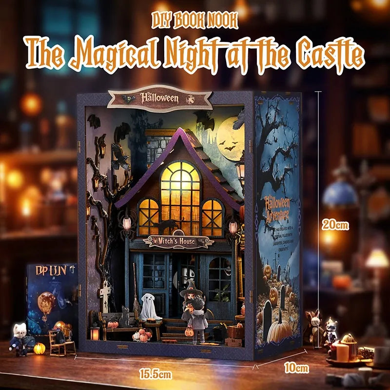 Book Nook - The Magical Night Of The Castle Gesamtansicht mit detaillierter Szenerie