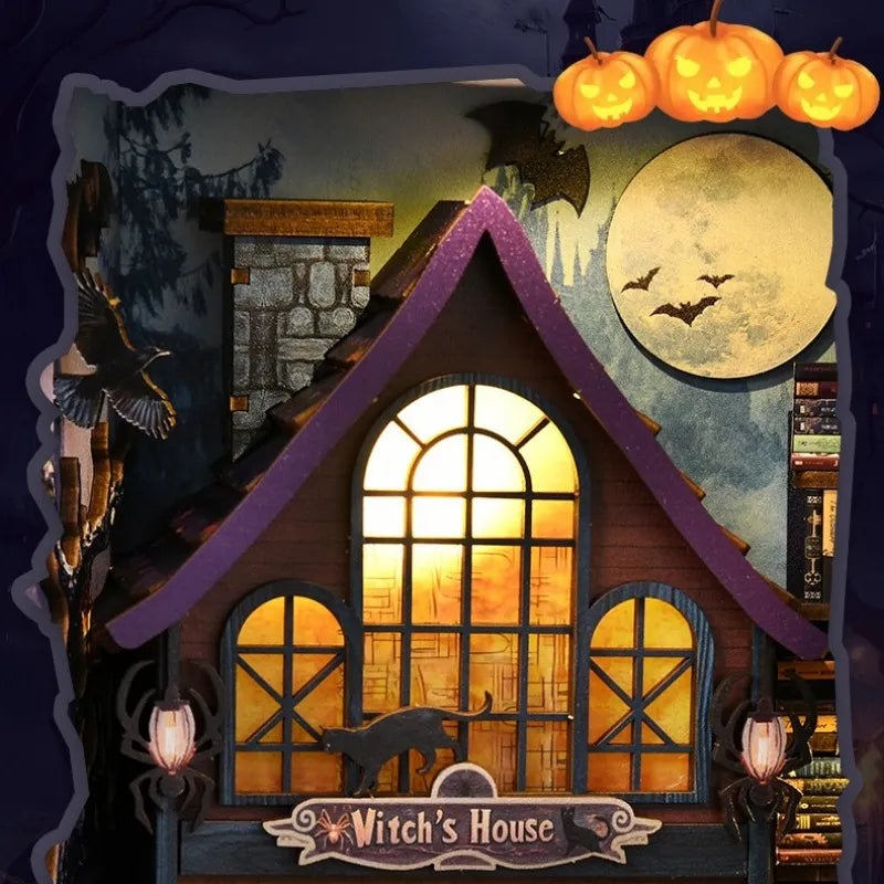 Nahaufnahme des Book Nook - The Magical Night Of The Castle mit reichhaltigen Details