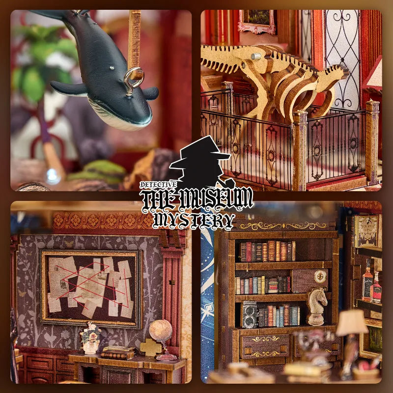 Nahaufnahme des Book Nook - The Museum Mystery mit reichhaltigen Details