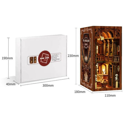 Book Nook - The Philosophical Library mit detaillierten Abmessungen