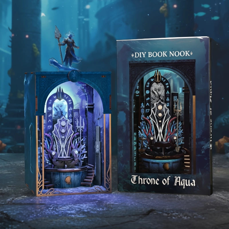 Geschenkverpackung des Book Nook - Throne of Aqua für Sammler und als ideales Geschenk