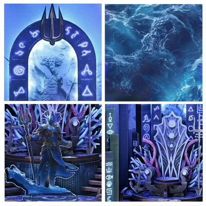 Detailansicht eines dekorativen Elements im Book Nook - Throne of Aqua mit feinen Details