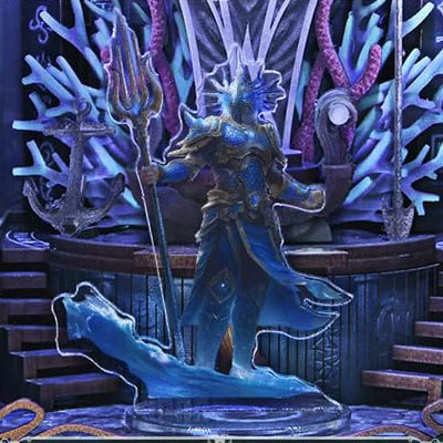 Detailansicht eines dekorativen Elements im Book Nook - Throne of Aqua mit feinen Details