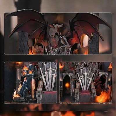 Detailansicht eines dekorativen Elements im Book Nook - Throne of Blade mit feinen Details