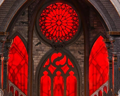 Detailansicht eines dekorativen Elements im Book Nook - Throne of Blood mit feinen Details