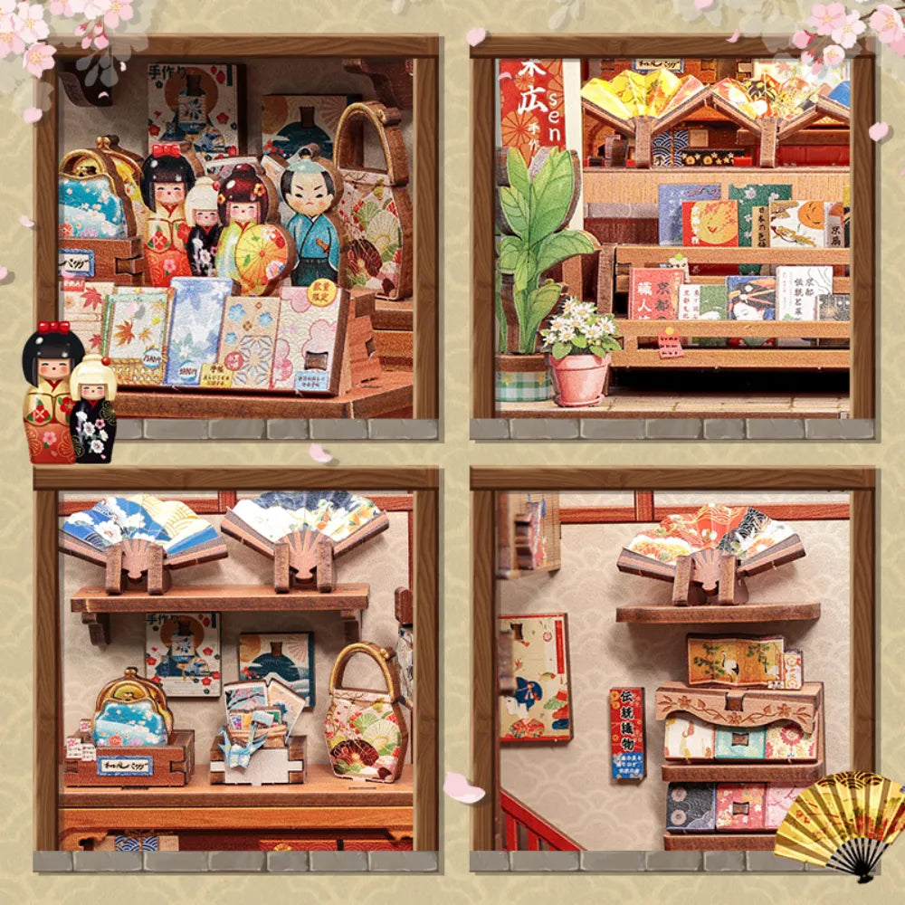 Detailansicht eines dekorativen Elements im Book Nook - Tsukino Eogi-dou mit feinen Details