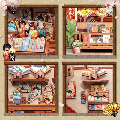 Detailansicht eines dekorativen Elements im Book Nook - Tsukino Eogi-dou mit feinen Details