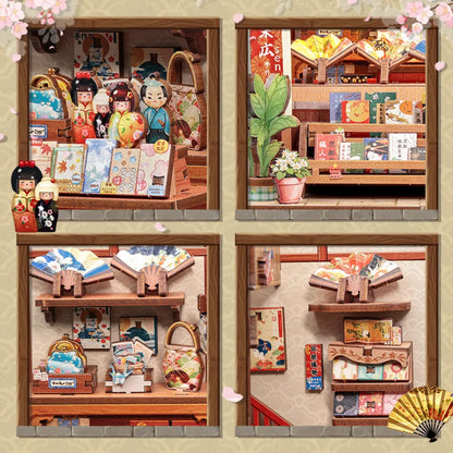 Detailansicht eines dekorativen Elements im Book Nook - Tsukino Eogi-dou mit feinen Details