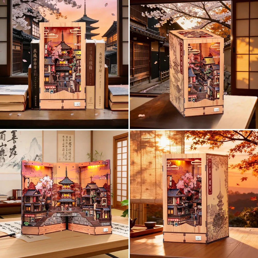 Book Nook Japan - Twilight Sakura Path