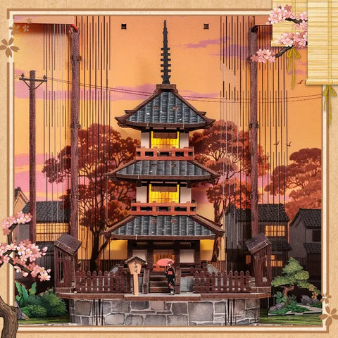 Book Nook Japan - Twilight Sakura Path