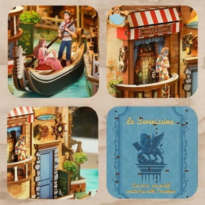 Detailansicht eines dekorativen Elements im Book Nook - Venetian Dreams mit feinen Details