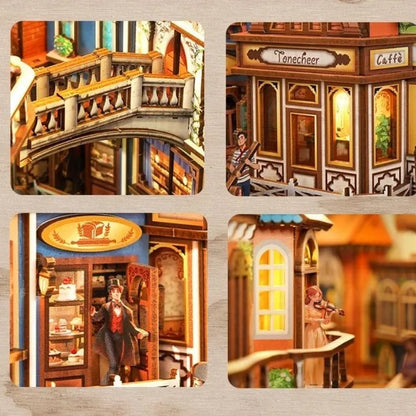 Detailansicht eines dekorativen Elements im Book Nook - Venetian Dreams mit feinen Details