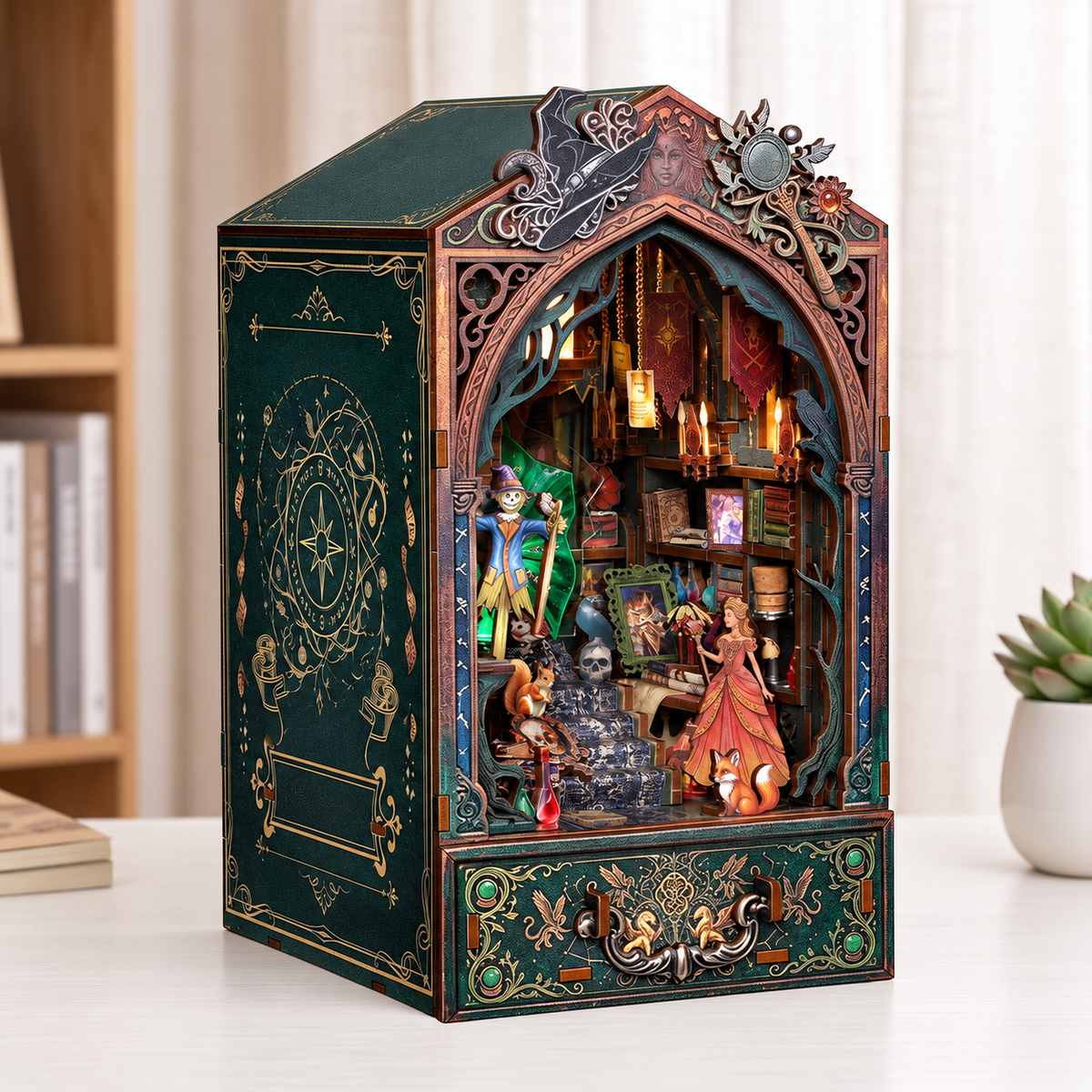 Witch of Darkness – Modell bei Tageslicht mit sichtbarer Seitenwand