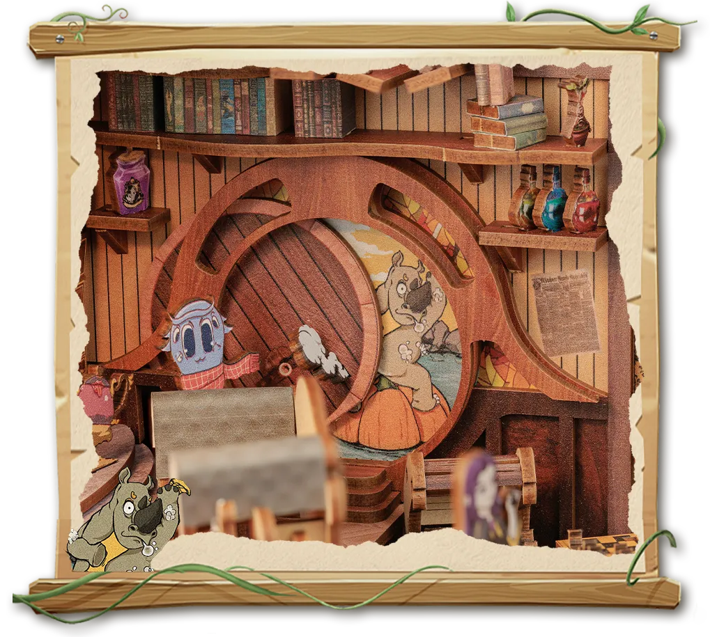 Book Nook - Fantastic Animal Common Room Detailansicht auf booknook.de 