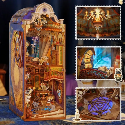 Detailansicht eines dekorativen Elements im Book Nook - Magical Library mit feinen Details