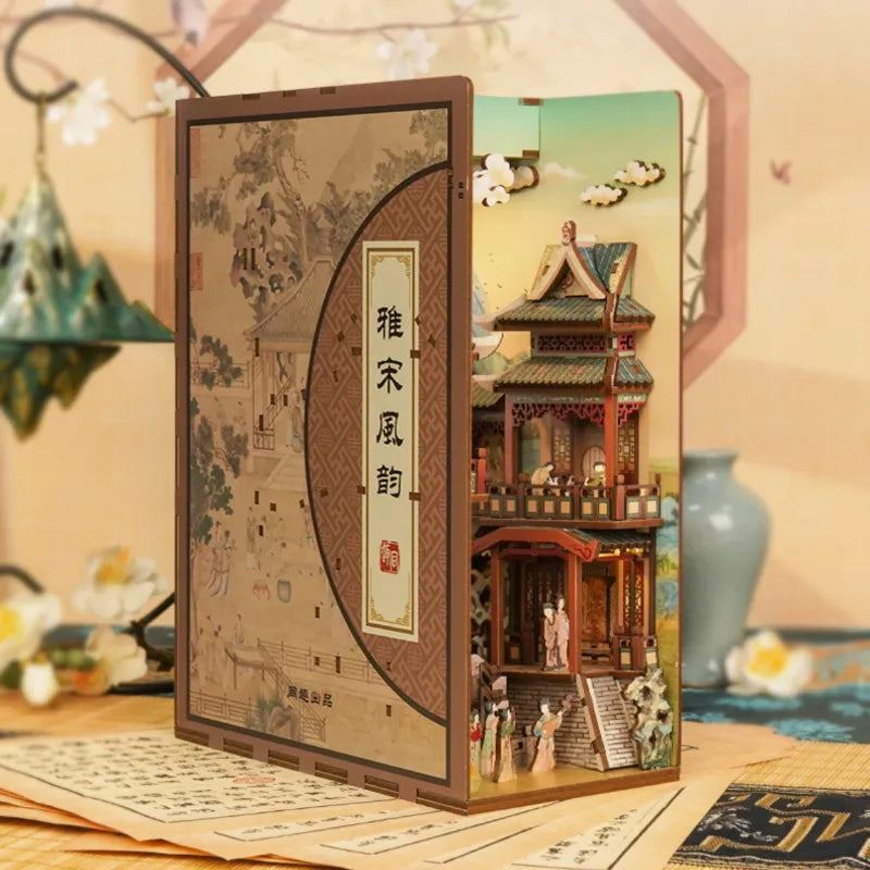 Book Nook - Song Dynasty Culture Gesamtansicht mit detaillierter Szenerie