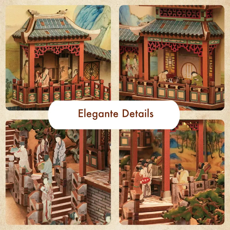 Detailansicht eines dekorativen Elements im Book Nook - Song Dynasty Culture mit feinen Details