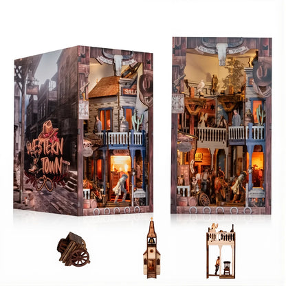 DIY Holz Book Nook - Western Town