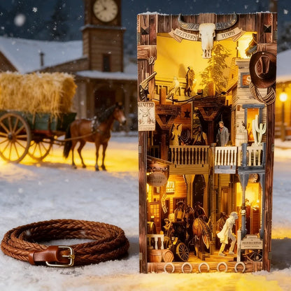 DIY Holz Book Nook - Western Town