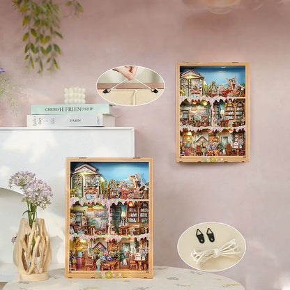 DIY Story Frame Kit - Blossom time Bookstore mit vielseitigen Funktionen und Eigenschaften