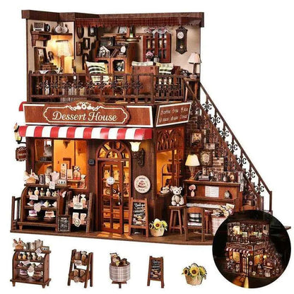 Miniatur Haus Bausatz - Corner Dessert House