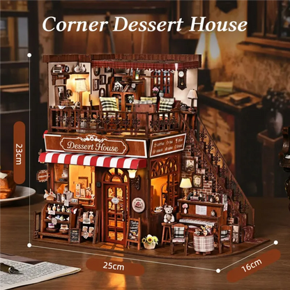 Miniatur Haus Bausatz - Corner Dessert House